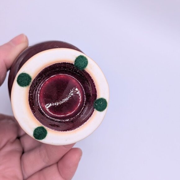 Maitland Smith Sang de Boeuf Oxblood Glazed Ceramic Bottle Vase Thailand "A" - Picture 8 of 11